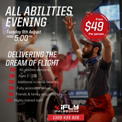 All Abilities Night - iFLY Melbourne